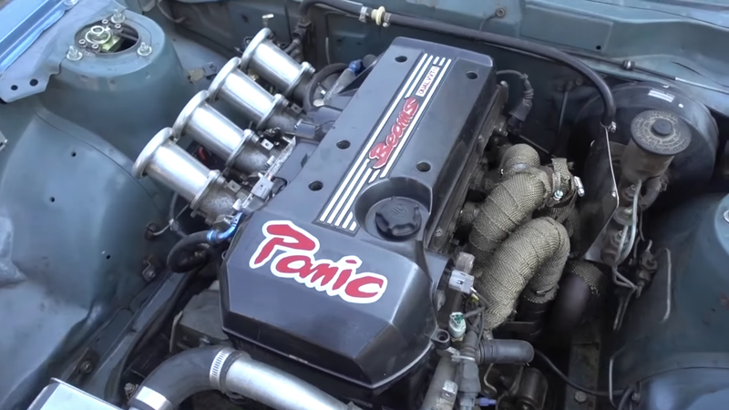 Illustration for article titled America's Coolest Drift Car Is This Engine-Swapped 1973 Toyota Celica